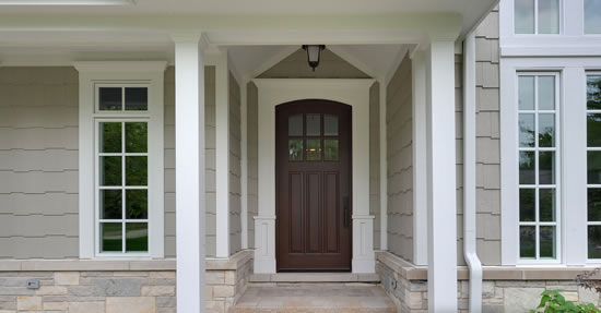 raised panel entry door on a Hendersonville TN home